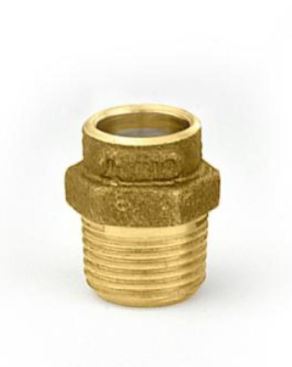 Conector Macho 15 x 1/2 - soldável de latão