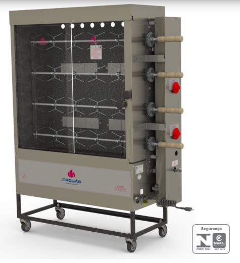 Forno rotativo queimadores infravermelhos - Progás