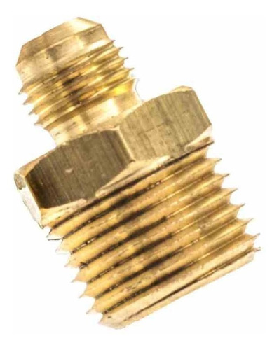 Niple latão 1/2 NPT x 3/8 SAE