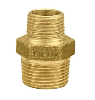 Niple latão 1/2 x 3/4 NPT