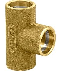 Te latão 22mm soldável